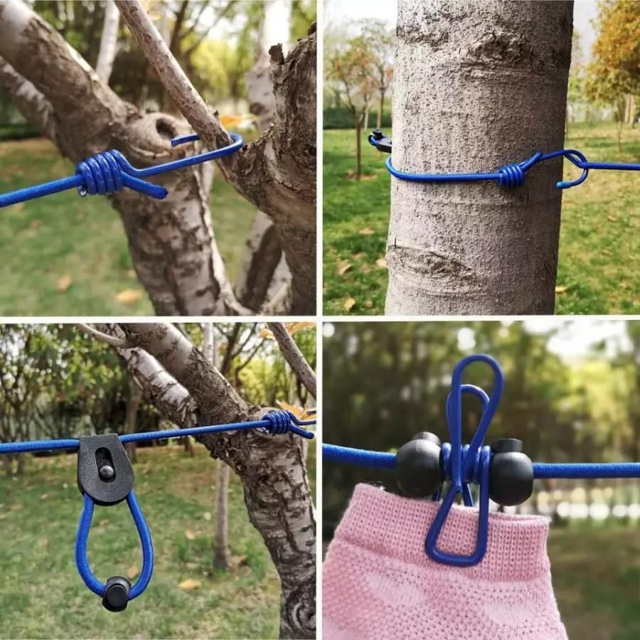 Travel cloth drying rope